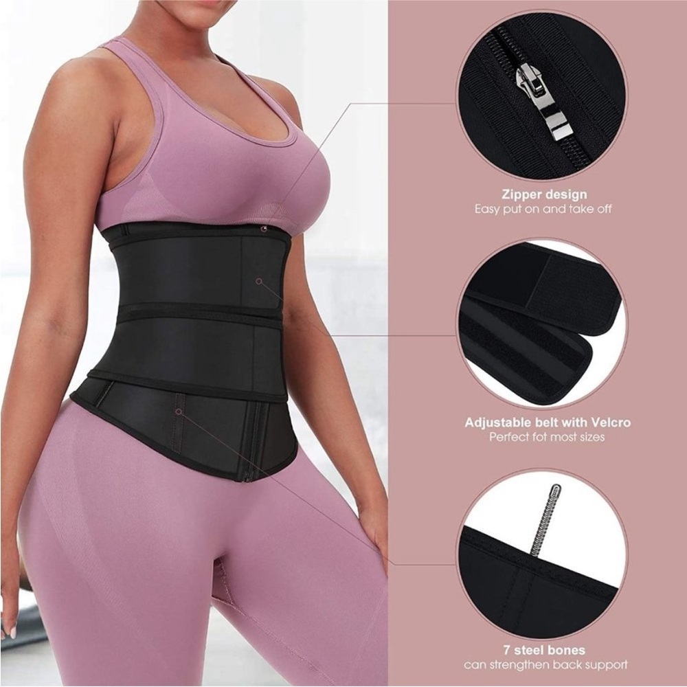 Womens Corset Latex Waist Trainer Shapewear - Picture 13 of 13